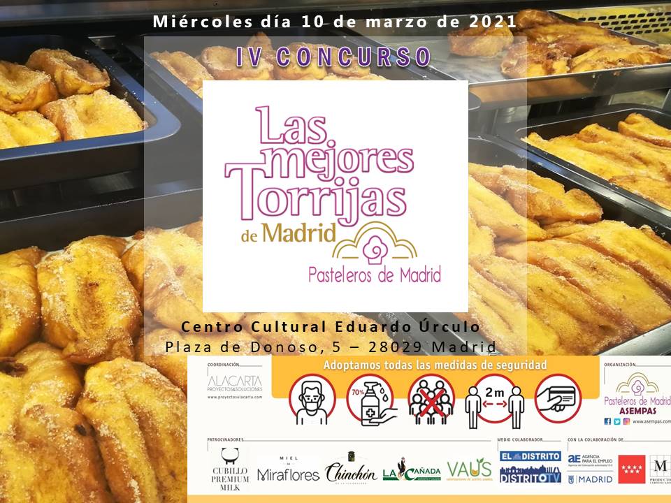 Un concurso premiará a las mejores torrijas de Madrid en 2021