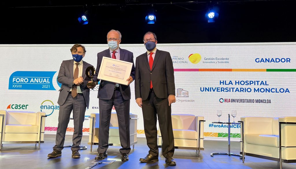 El Hospital HLA Universitario Moncloa, premiado por su gestión excelente, innovadora y sostenible