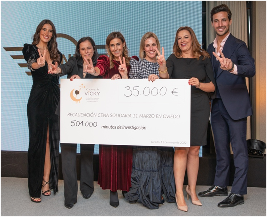 'Fundación El Sueño de Vicky' reúne 43.375€ para la investigación del cáncer infantil en el Hospital Niño Jesús