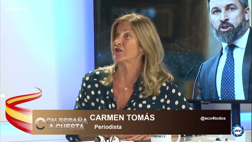 Carmen Tomás: "Gobierno amoral, ya no es si son psicópatas o mentirosos, son amorales"