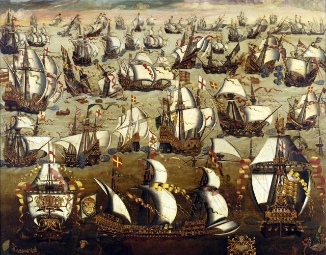 English ships and the Spanish Armada