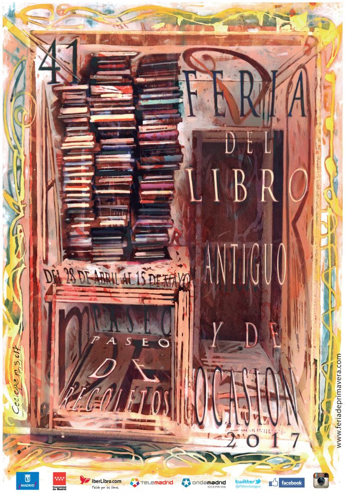 Cartel Feria del Libro Antiguo y de OcasiÃ³n de Madrid. 2017. @Ceesepe.jpg