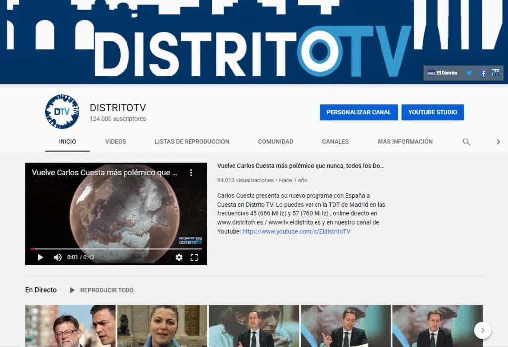 Distrito TV Youtube