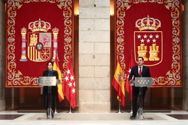 Ayuso y Aguado anuncian un acuerdo de Presupuestos para "reactivar" Madrid con la economía como objetivo prioritario