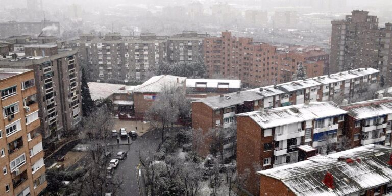 Alerta roja en Madrid: Hasta 20 centímetros de nieve se acumularán en varias zonas de la región