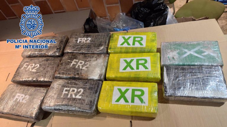 Intervienen 150 kilos de cocaína dentro de una furgoneta en un parking de Madrid