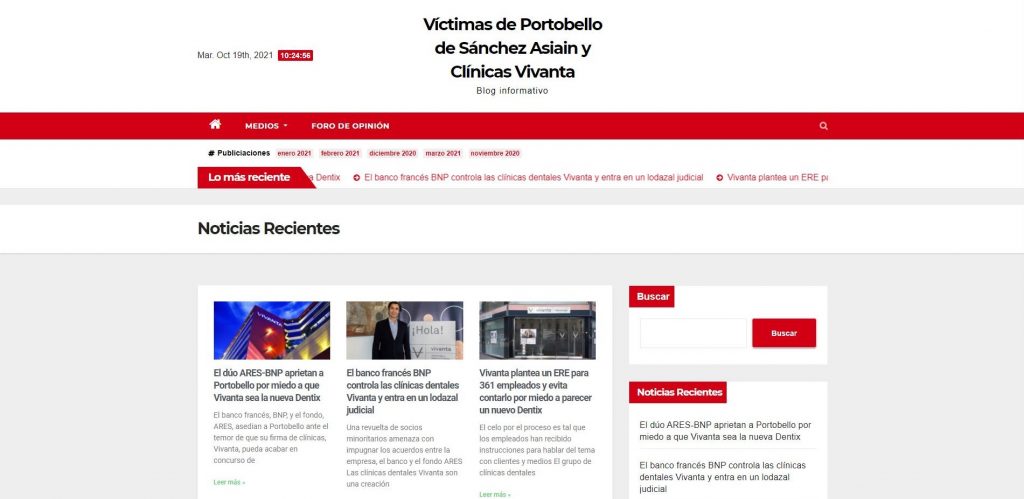 Crean la plataforma 'Víctimas de Portobello de Sánchez Asiain y Clínicas Vivanta'