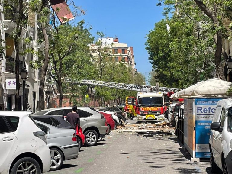 Registrada una fuerte explosión de gas en un ático del barrio de Salamanca