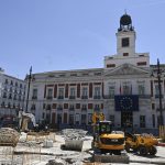 Hallan restos arqueológicos en las obras de remodelación de la Puerta del Sol