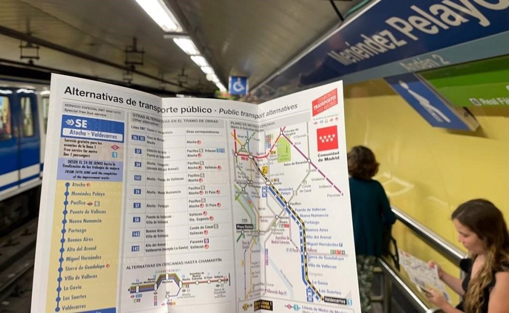 Metro de Madrid corta este sábado la Línea 1 entre Valdecarros y Sol hasta octubre