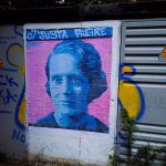El mural dedicado a Justa Freire en Las Águilas vuelve a ser restaurado "por enésima vez"