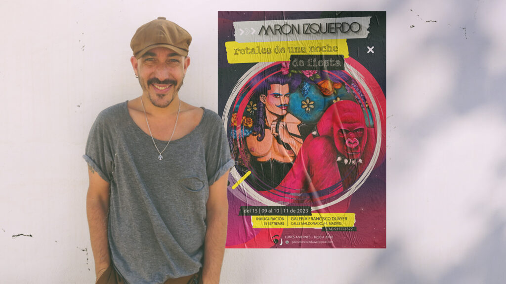 Aaron Izquierdo presenta en Madrid su obra más reciente, ‘Retales de una noche de Fiesta’